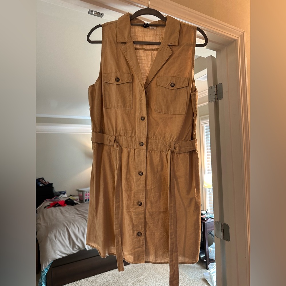 Khaki Utility Dress NEVER WORN